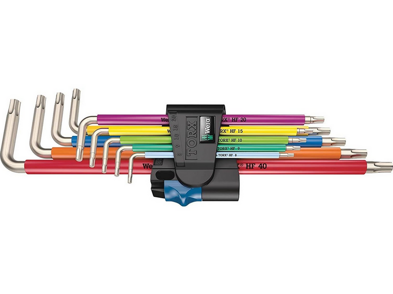 Wera 3967/9 TX SXL Multicolour HF Stainless 1 L-key set w/ holding function