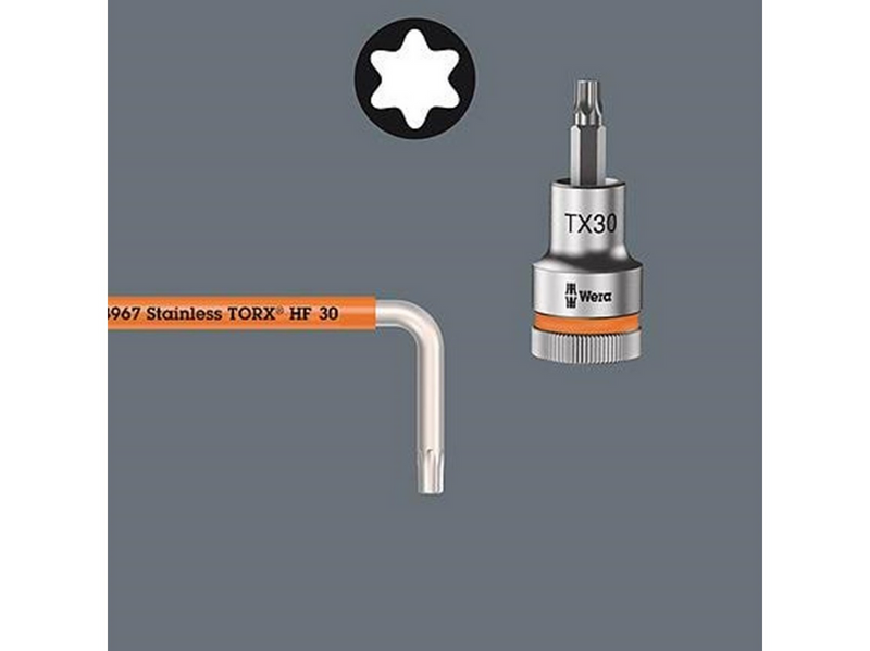 Wera 3967/9 TX SXL Multicolour HF Stainless 1 L-key set w/ holding function