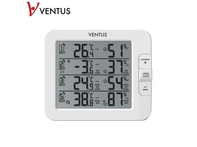 VENTUS Weather station with 3 sensors W210
