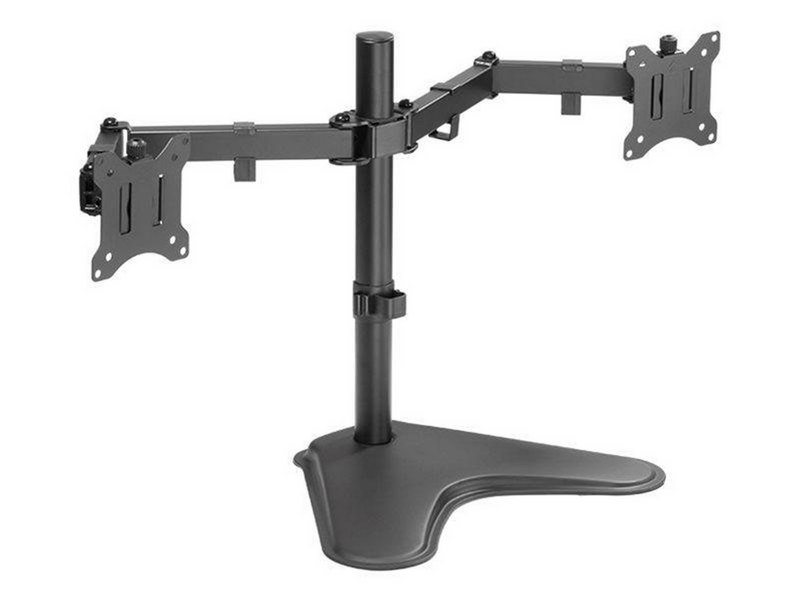 LogiLink Dual monitor stand 17–32" steel arm length: each 390 mm
