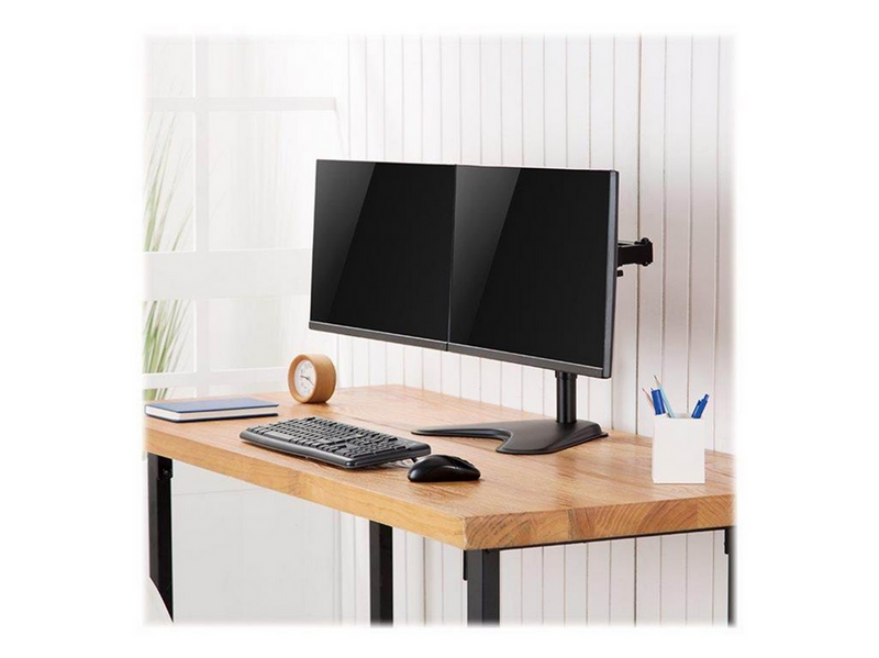LogiLink Dual monitor stand 17–32" steel arm length: each 390 mm