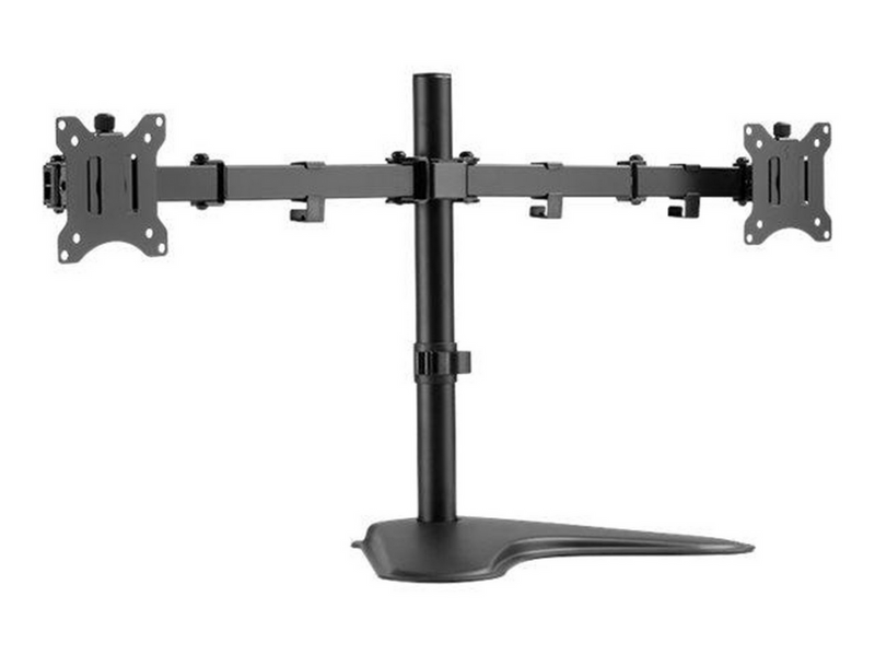 LogiLink Dual monitor stand 17–32" steel arm length: each 390 mm