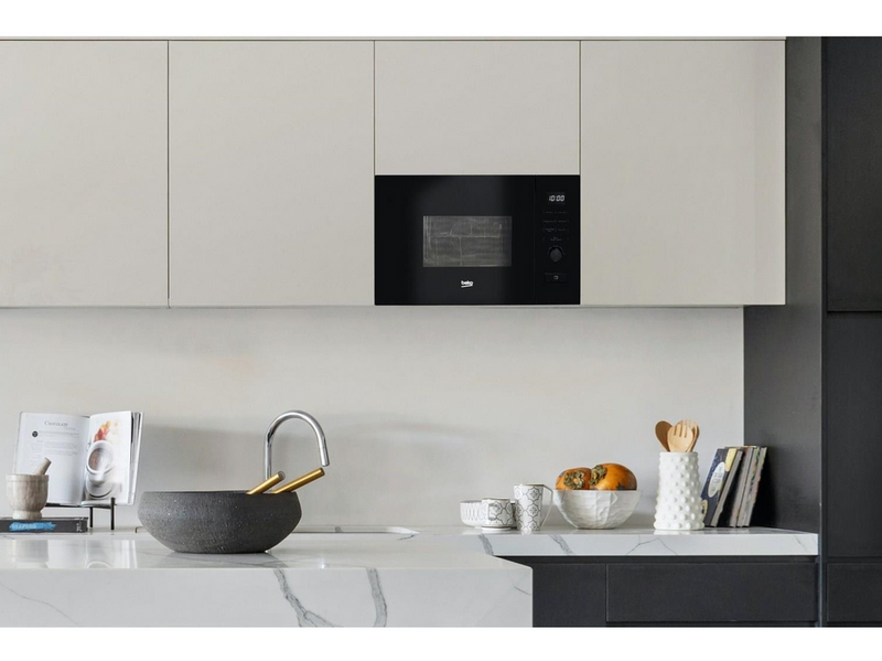 beko BMGB20212B - microwave oven with grill - built-in - black