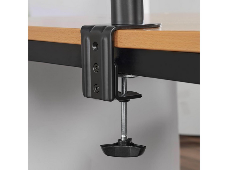 Hama mounting kit - full-motion - for 2 monitors - black