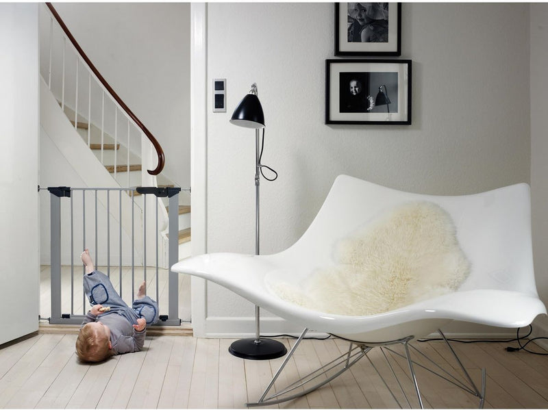 BabyDan Premier Safety Gate with 5 Extensions Silver 105.5-112.8 cm