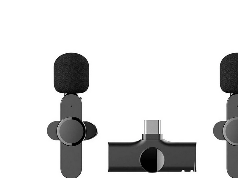 Lippa Dual Wireless Lavalier Microphone With USB-C Connector