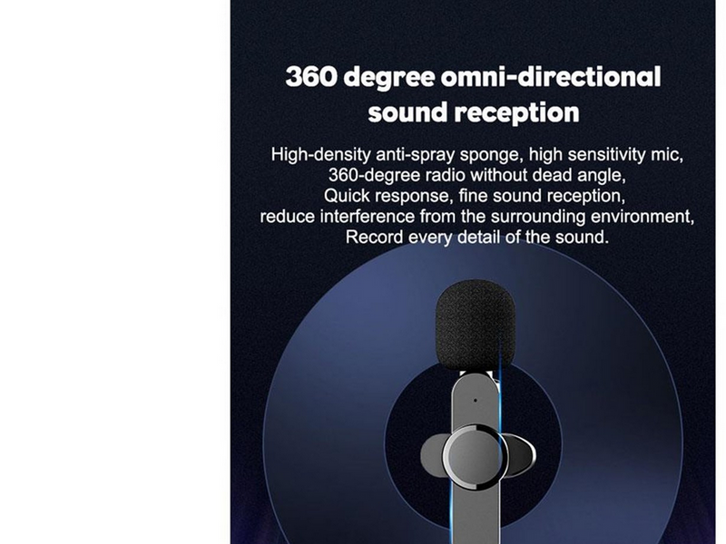 Lippa Dual Wireless Lavalier Microphone With USB-C Connector