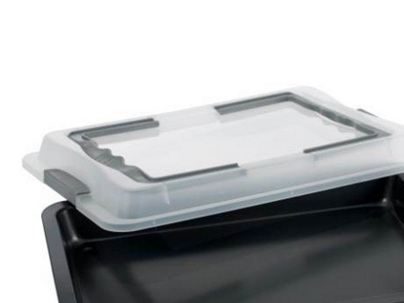 Funktion Backblech Baking pan with lid 42x29 cm grey