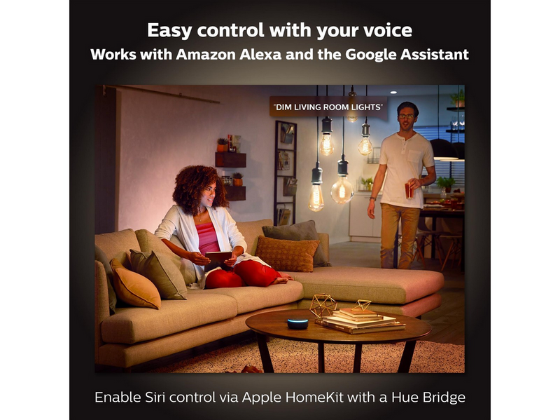 Philips Hue Filament Edison ST72 7W White Filament E27