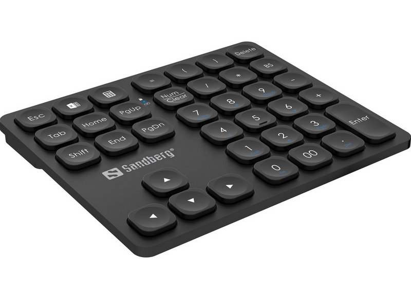 Sandberg Wireless Numeric Keypad Pro - Numpad - Schwarz