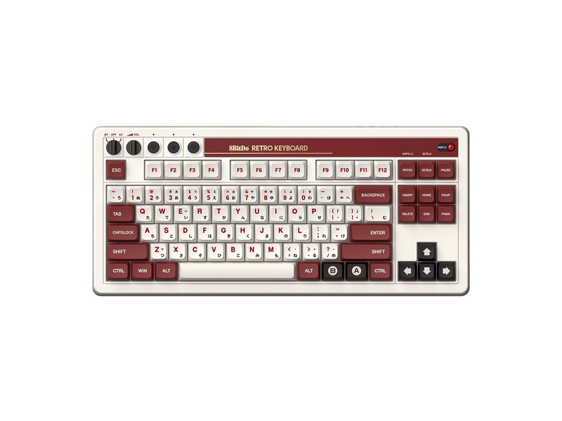 8BitDo Retro Mechanical Keyboard - Fami Edition - 80% - Englisch (UK) - Braun