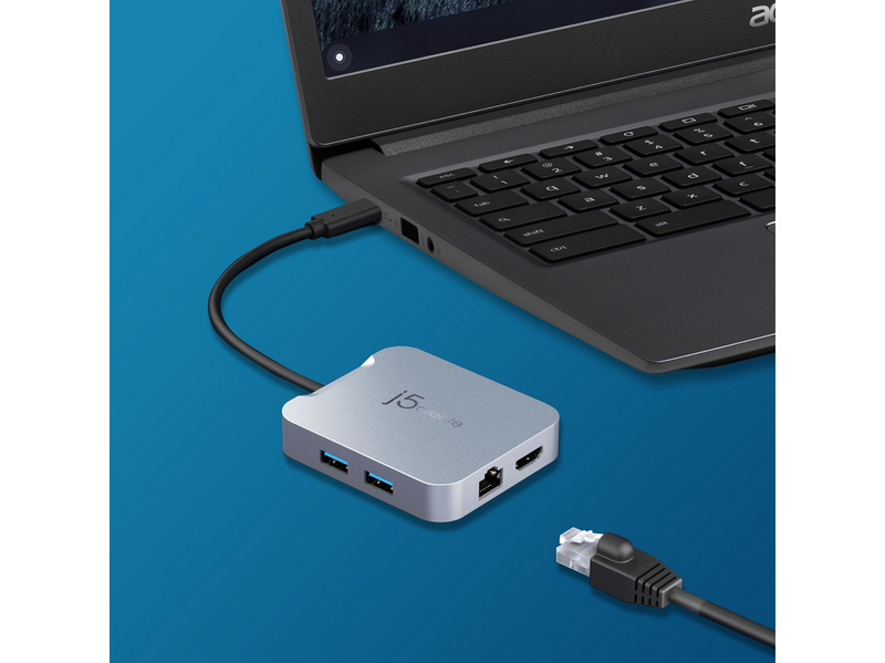 j5create 5-in-1 Multi-Port Adapter (with Ethernet and PD)