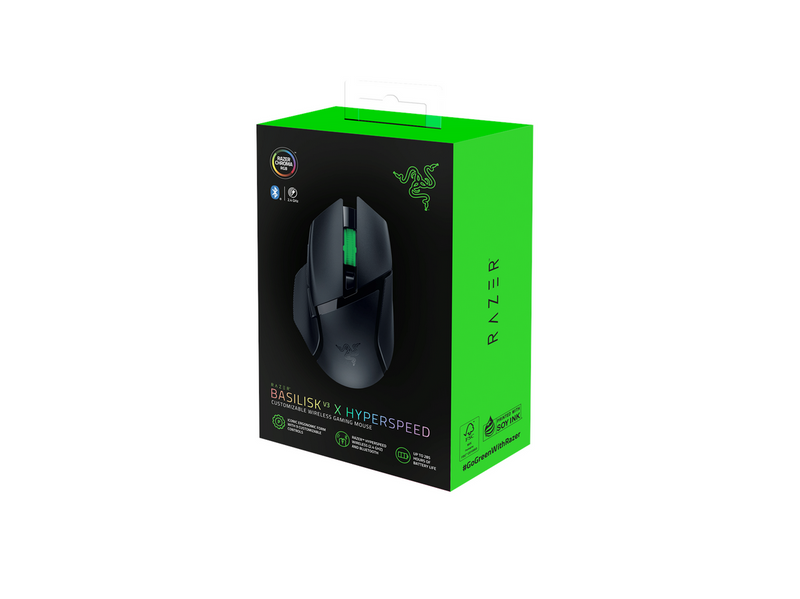 Razer Basilisk V3 X Hyperspeed - Gaming Maus (Schwarz)