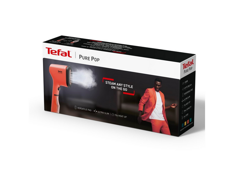 Tefal Handdampfgerät Pure Pop Garment Steamer Coral