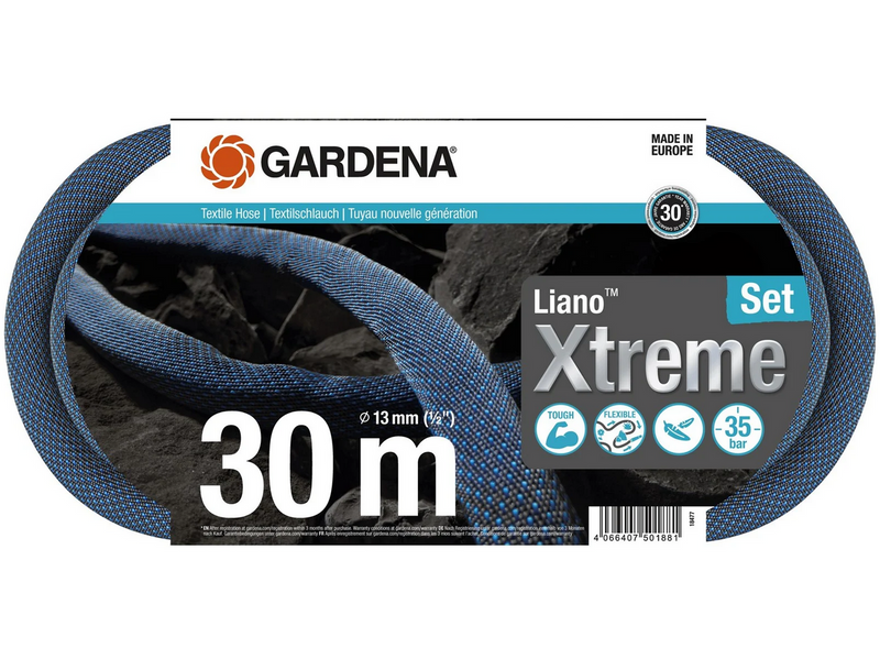Gardena Textilschlauch Liano™ Xtreme 30 m Set