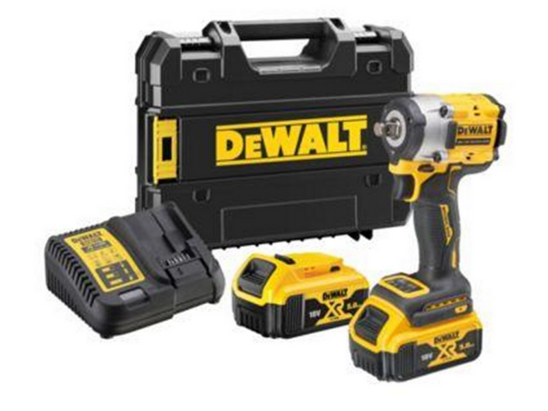 Dewalt slagnøgle 18V XR DCF921P2T-QW inkl. 2x5.0A