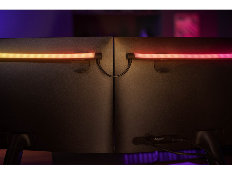 Philips Hue Play Gradient PC Lightstrip 24-27" 3-Pack + Hue Bridge