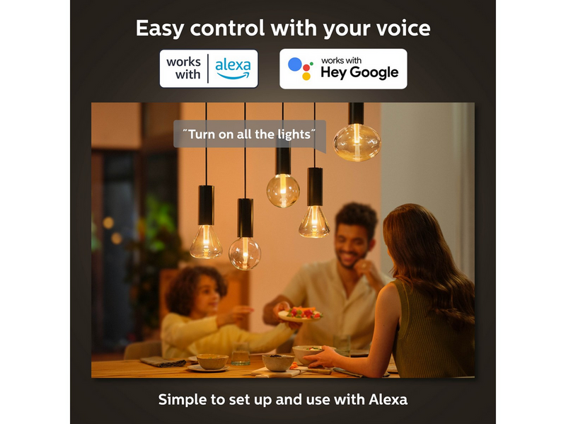 Philips Hue Lightguide G125 E27 Globe Bulb - 1-Pack