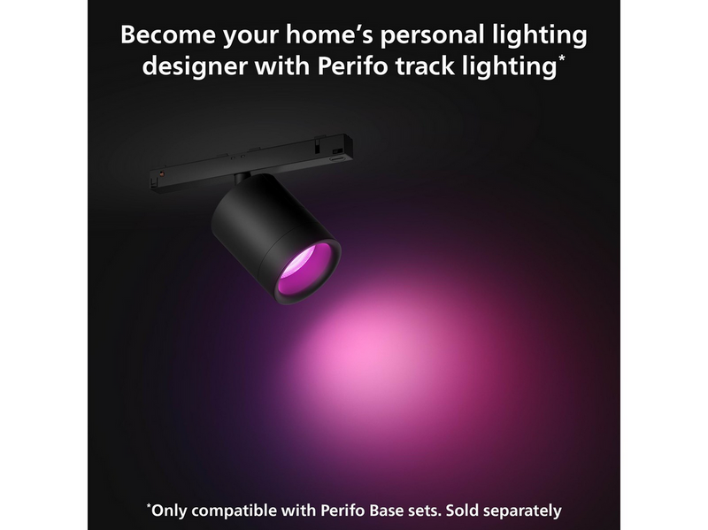 Philips Hue Perifo Cylinder Spotlight - Black