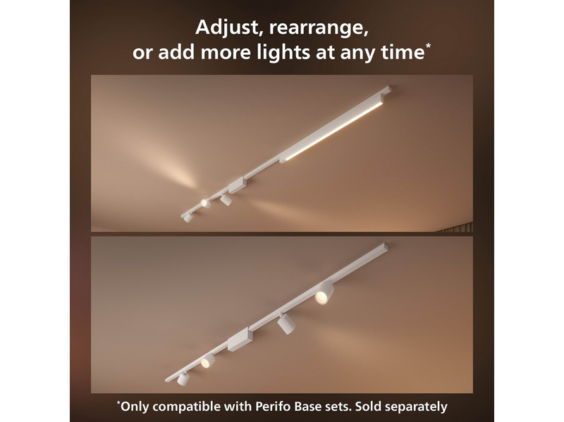 Philips Hue Perifo Cylinder Spotlight - Black