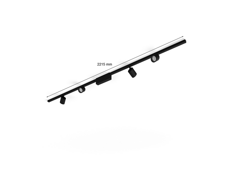 Philips Hue Perifo Ceiling Set - 4 Cylinder Spots - Black
