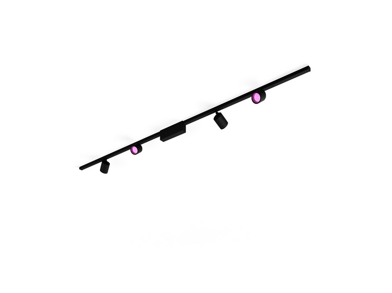 Philips Hue Perifo Ceiling Set - 4 Cylinder Spots - Black