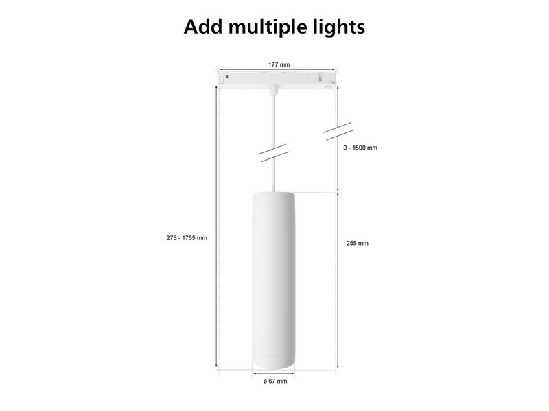 Philips Hue Perifo Ceiling Pendant Cylinder Lamp - White
