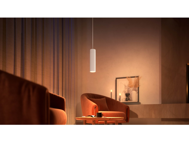 Philips Hue Perifo Ceiling Pendant Cylinder Lamp - White