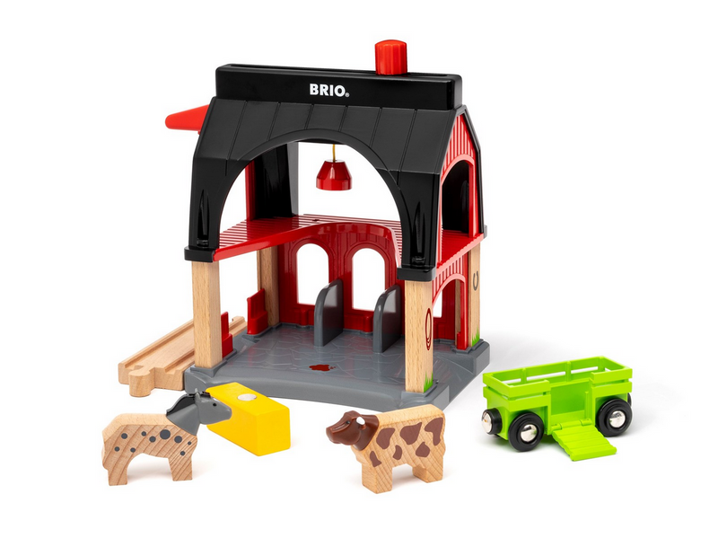 Brio BRIO Tierscheune mit Heuwaggon