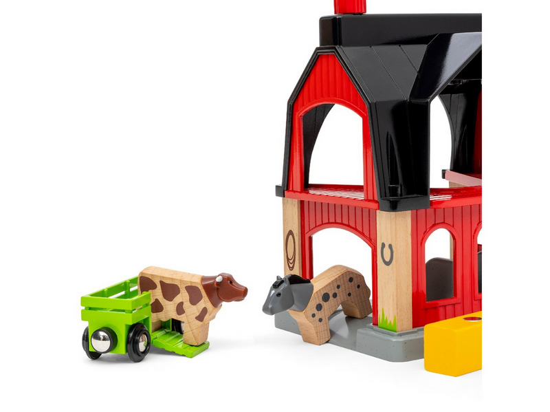 Brio BRIO Tierscheune mit Heuwaggon