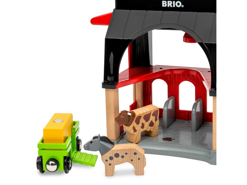 Brio BRIO Tierscheune mit Heuwaggon