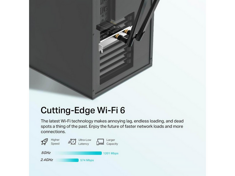 TP-Link Archer TX20E AX1800 Wi-Fi 6 Bluetooth 5.2 PCIe Adapter