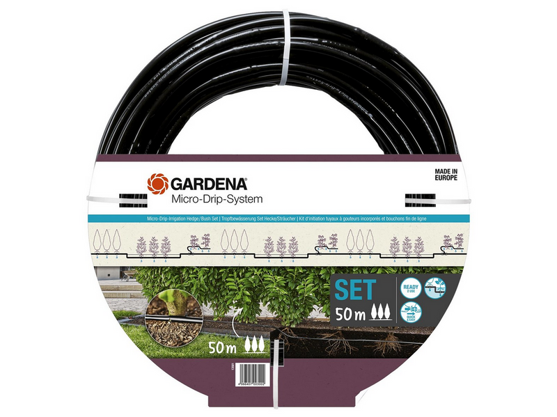 Gardena Tropfbewässerung Set Hecken/Büsche (50 m)