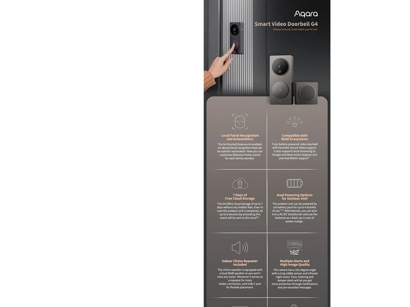 Aqara Smart Video Doorbell - G4