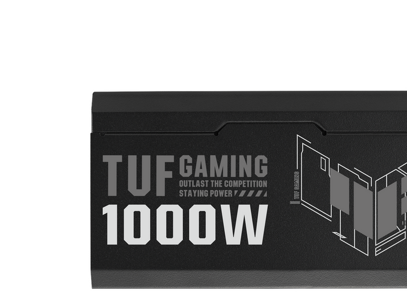 ASUS TUF GAMING 1000G Netzteile - 1000 Watt - 135 mm - ATX 3.1 - 80 Plus Gold