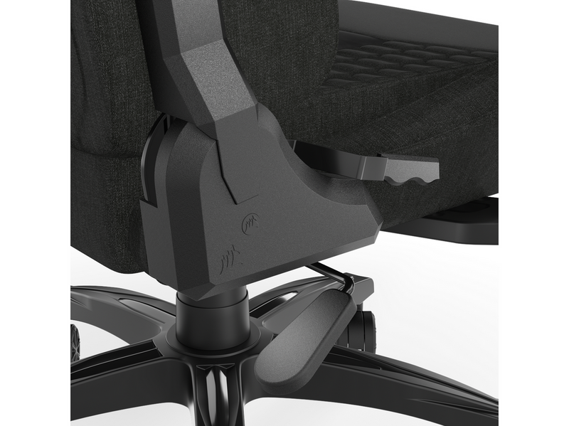 Corsair TC100 Relaxed Fabric Gaming Stuhl - Schwarz - Stoff - Bis zu 120 kg