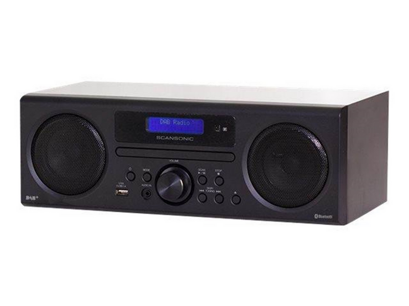 Scansonic DA310 DAB+ m. CD &Bluetooth - DAB/DAB+/FM - Black