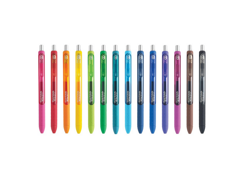 Paper Mate InkJoy Gelstifte | mittlere Spitze (0,7mm) | sortierte Farben | 14