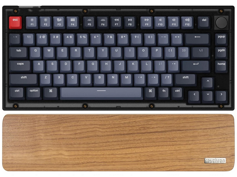 Keychron Walnut Wood Palmrest for V1 / Q9 - Handgelenkstütze - Braun