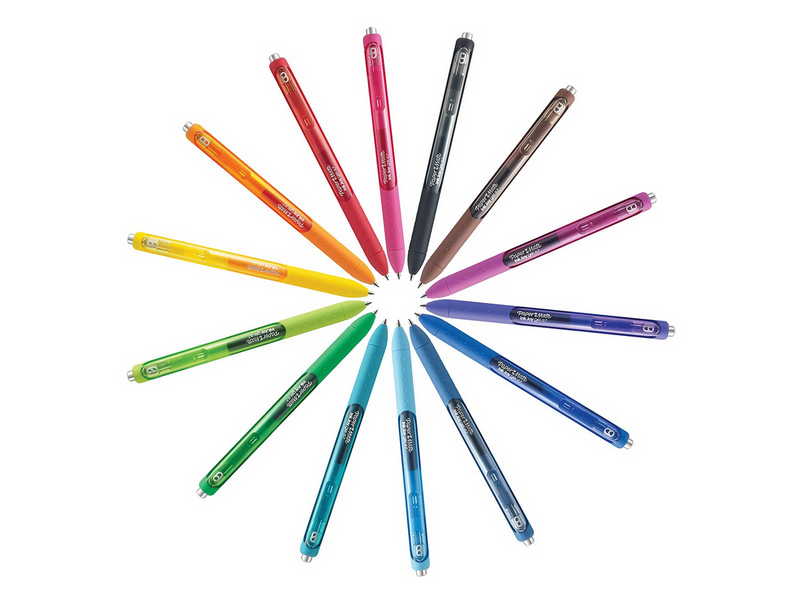 Paper Mate InkJoy Gelstifte | mittlere Spitze (0,7mm) | sortierte Farben | 14
