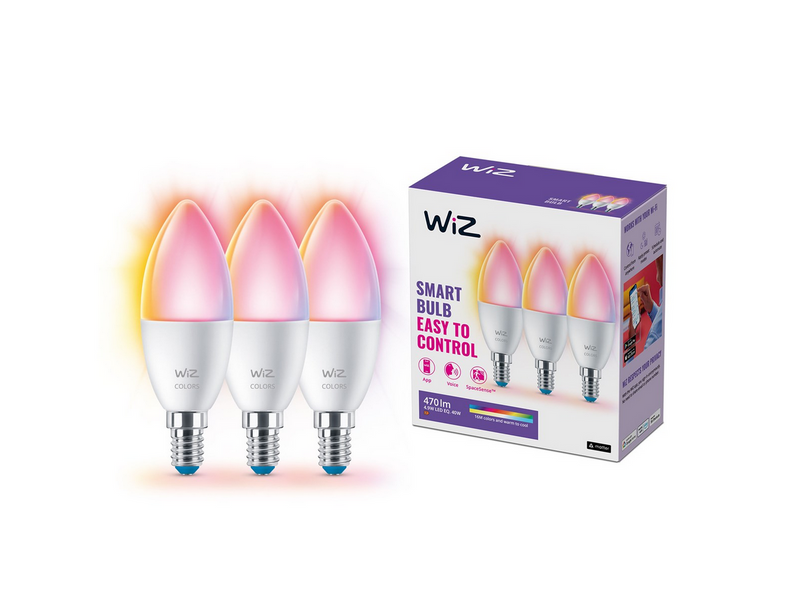 WiZ Colors Kerze E14 C37 – 3er-Set