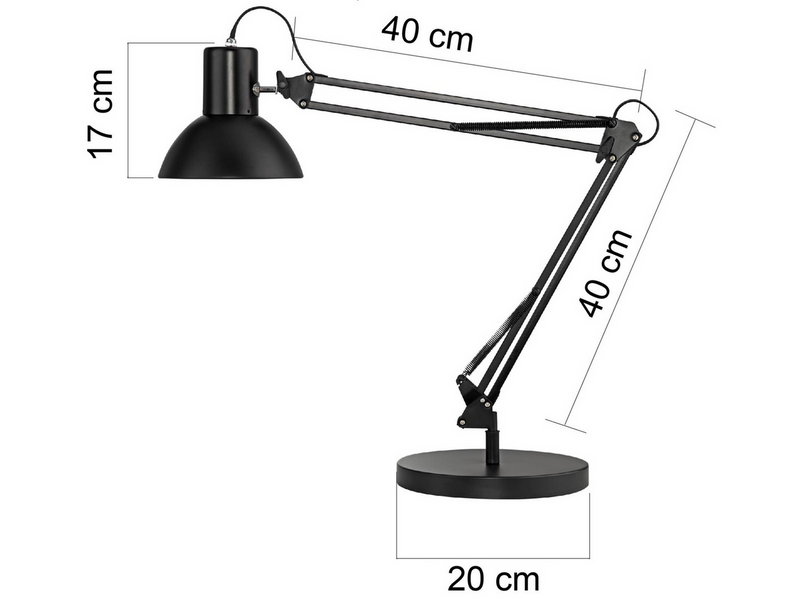 Unilux Success 80 LED lamp black