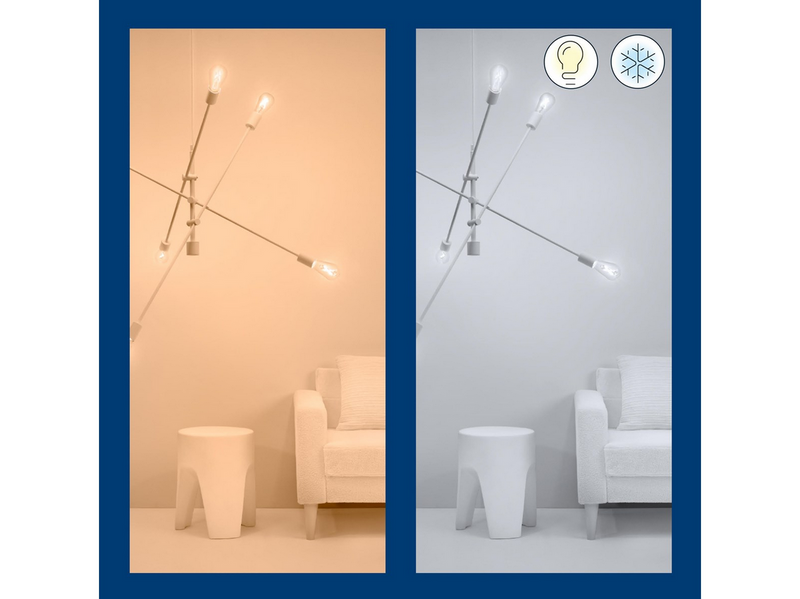 WiZ C37 E14 Smart Candle Bulb 3-pack - Dimmable warm-to-cold White LED