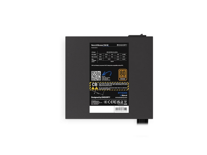 ENDORFY Vero L5 Bronze 700W (EY7A006) Netzteile - 700 Watt - 120 mm - ATX - 80