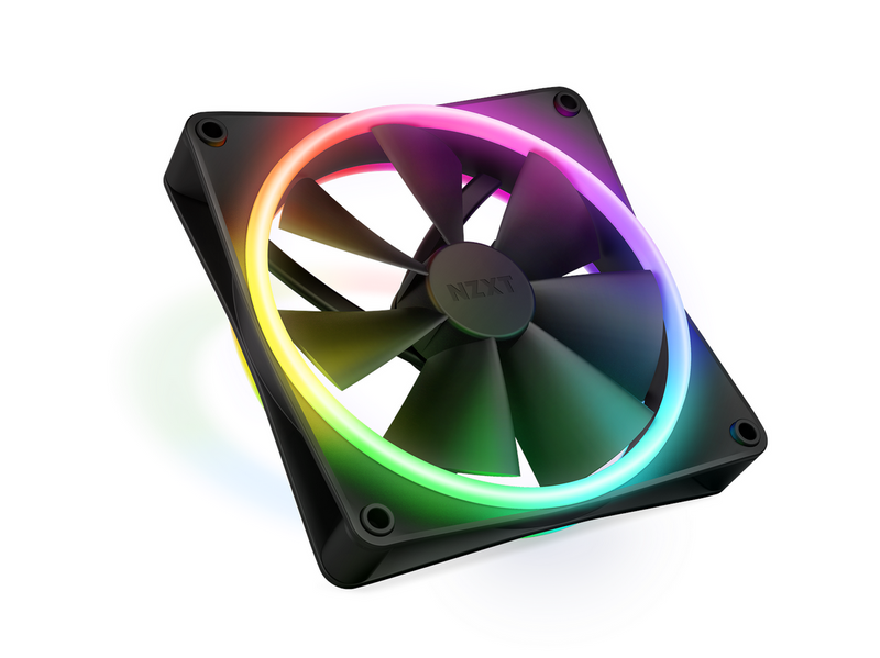 NZXT F140 RGB DUO 2-pack & RGB Controller - Black - Gehäuselüfter - 140mm -