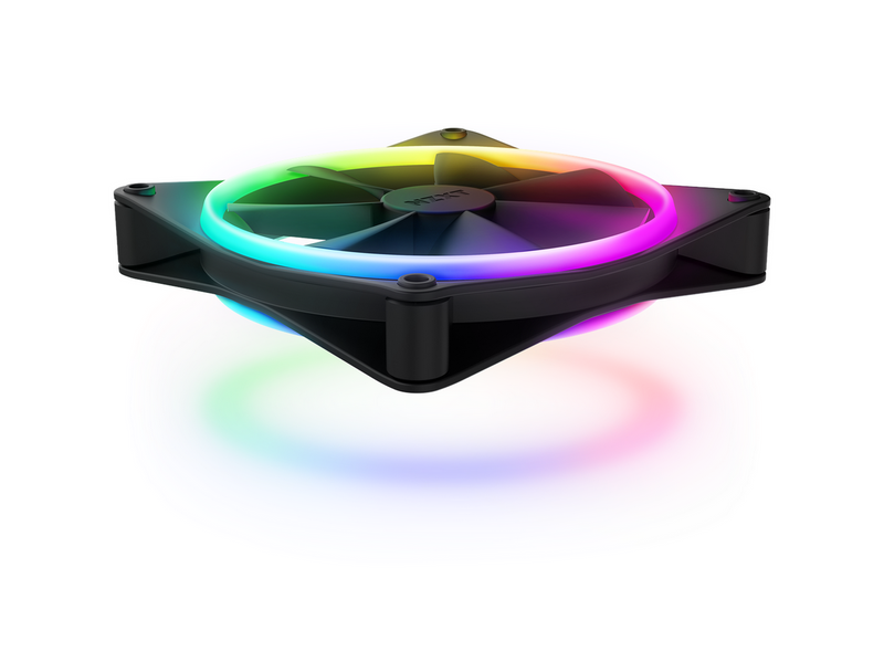NZXT F140 RGB DUO 2-pack & RGB Controller - Black - Gehäuselüfter - 140mm -