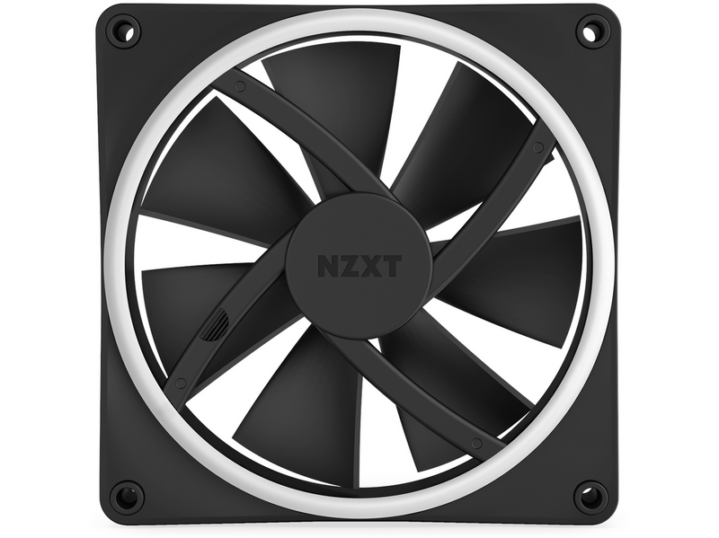 NZXT F140 RGB DUO 2-pack & RGB Controller - Black - Gehäuselüfter - 140mm -