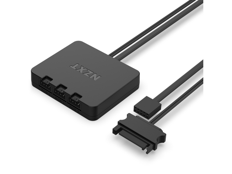 NZXT F140 RGB DUO 2-pack & RGB Controller - Black - Gehäuselüfter - 140mm -