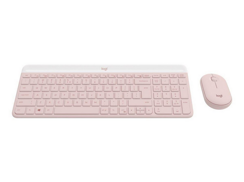 Logitech Slim Wireless Combo MK470 - Tastatur & Maus Set - Universal - Pink