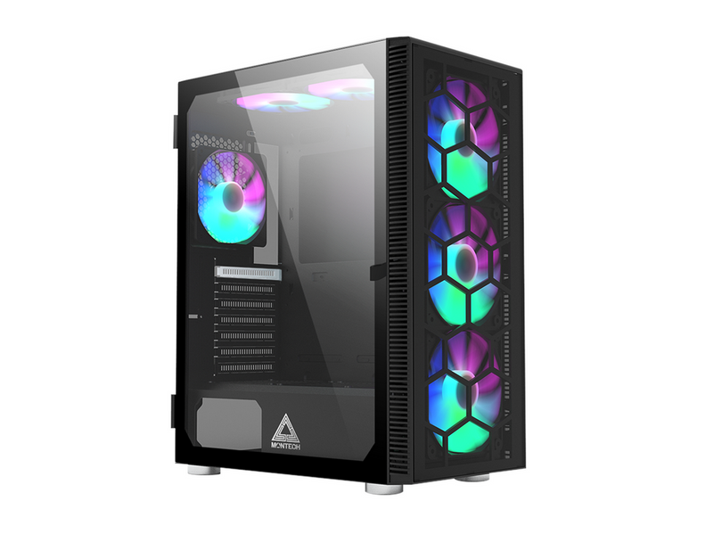 Montech X3 Glass - Black - Gehäuse - Miditower - Schwarz